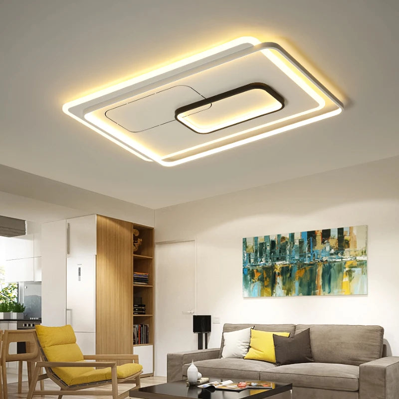 plafonniers led élégants pour décoration intérieure d'hôtel - vue 3 sur 11