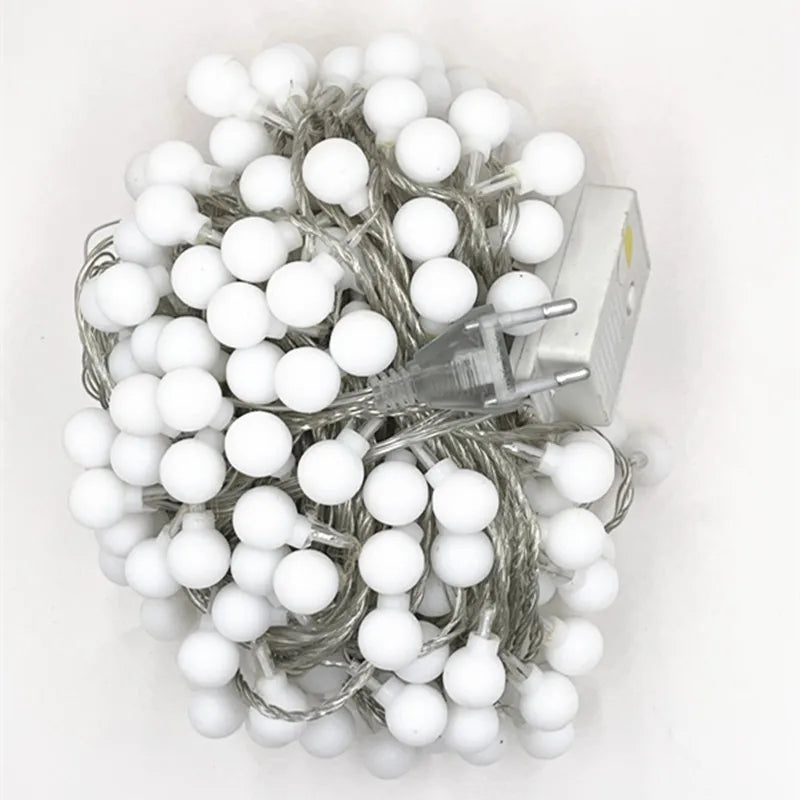 guirlande lumineuse 100 led pour noël mariage et fêtes - vue 7 sur 9