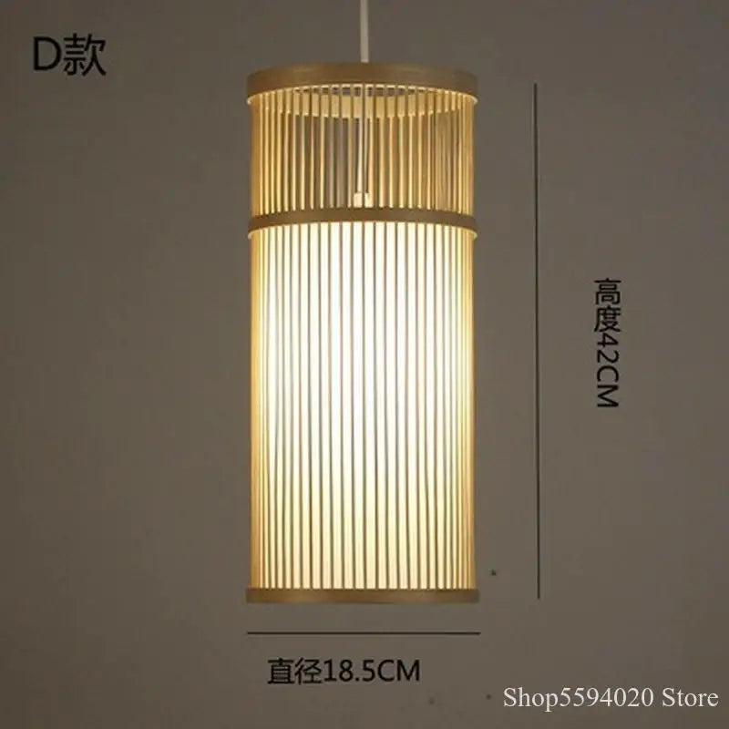 lustre en bambou style zen pour ambiance relaxante - vue 7 sur 29