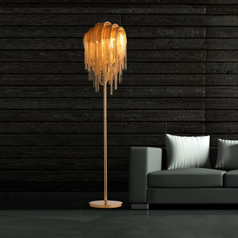 lampadaire décoratif post-moderne nordique en aluminium
