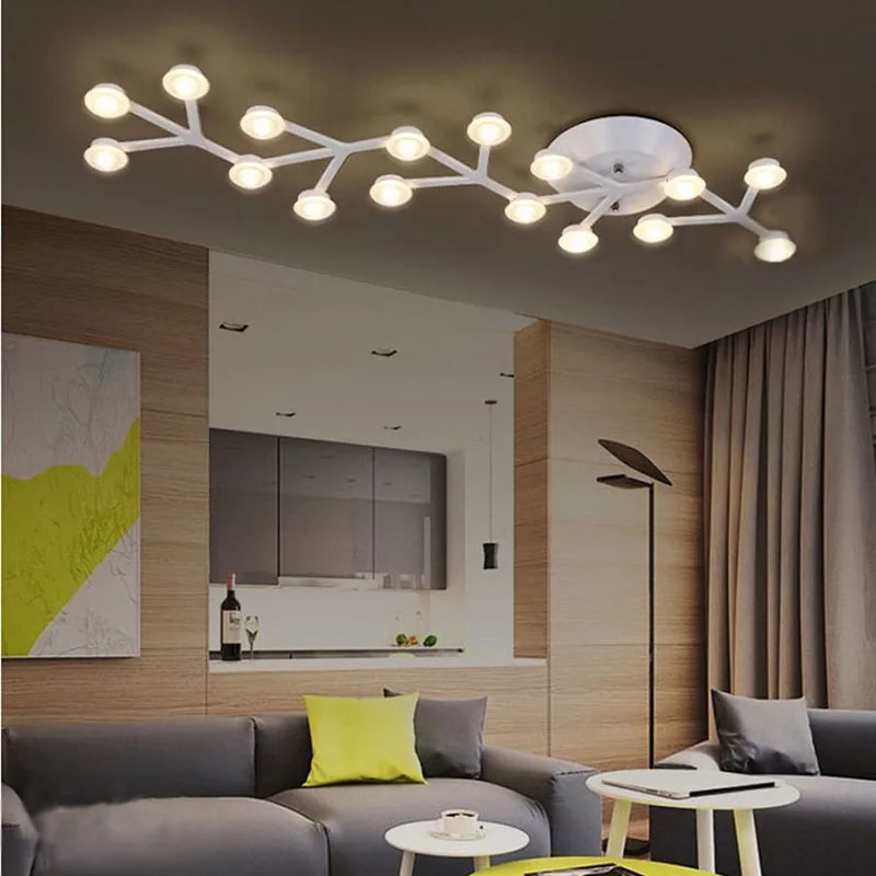 Minimalist creative nordic style LED ceiling light - vue 3 sur 5