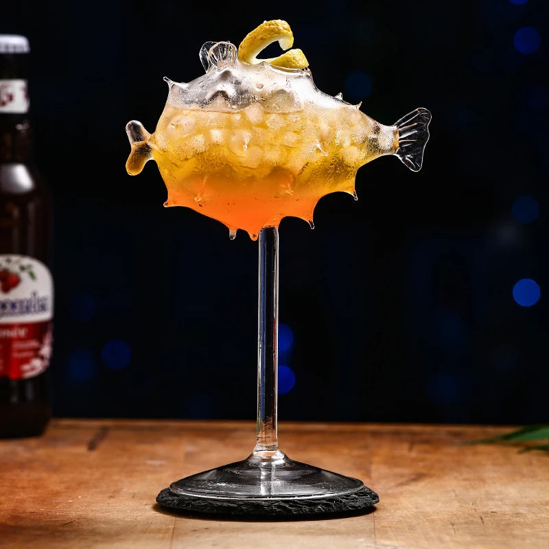 verre a cocktail original motif animaux decoratif soiree - vue 4 sur 7