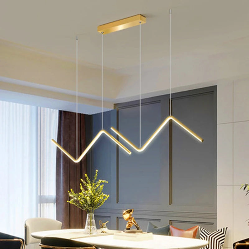 lampe led nordique suspendue décoration maison luminaire intérieur - vue 4 sur 8