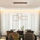 lustre carré moderne en acrylique avec led pour bricolage