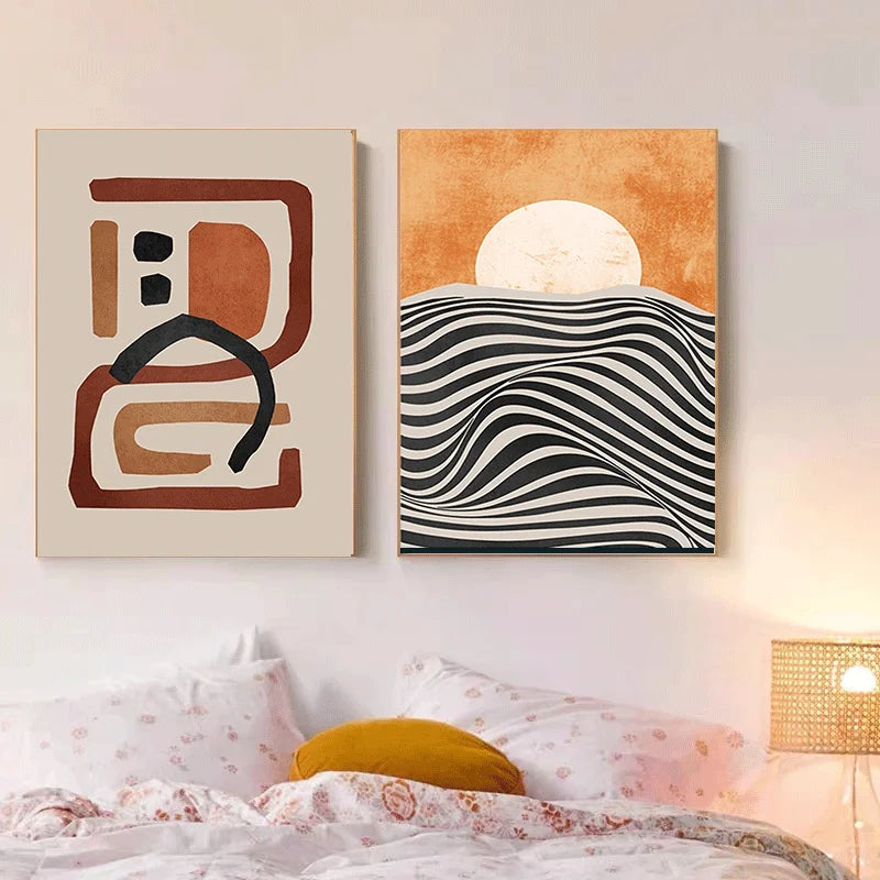 kit peinture abstraite par numéros pour décoration intérieure artisanale - vue 3 sur 7
