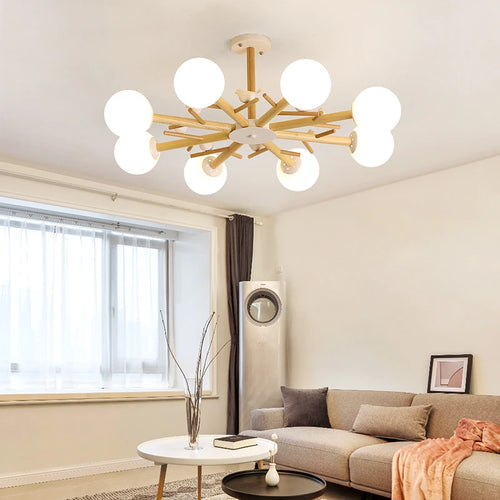 Lustres nordiques pour salon chambre cuisine verre Led lampe suspendue éclairage oiseau décor lampe moderne lustres de plafond - vue 5 sur 9