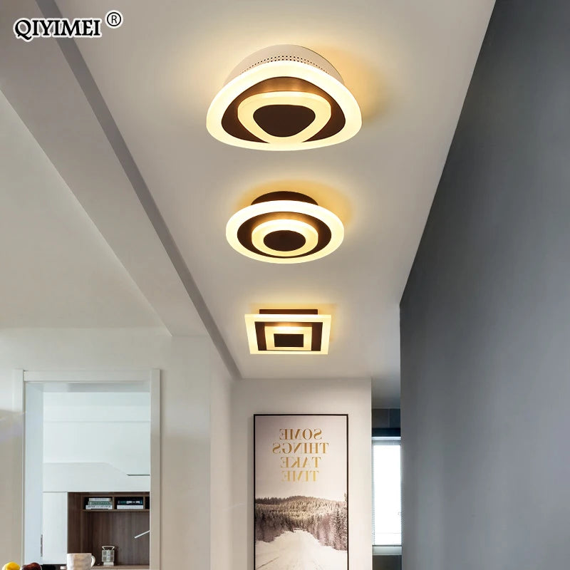 plafonnier led rond carré pour éclairage maison décoratif - vue 5 sur 15