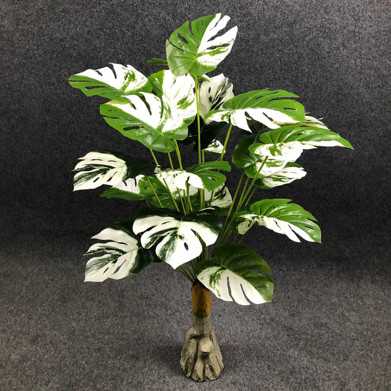 grandes plantes artificielles avec feuilles de palmier décoratives - vue 9 sur 12