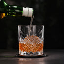Lot 4 verres whisky style old fashioned relief
