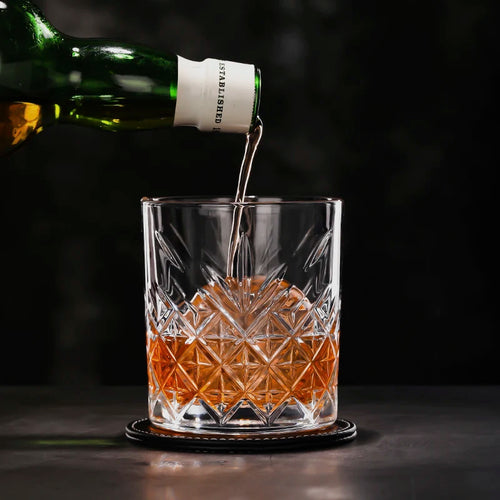 Verres à whisky old fashioned texturés lot 4