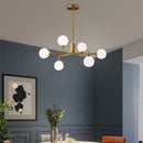 lustre verre led nordique salon lampe intérieur suspension branche