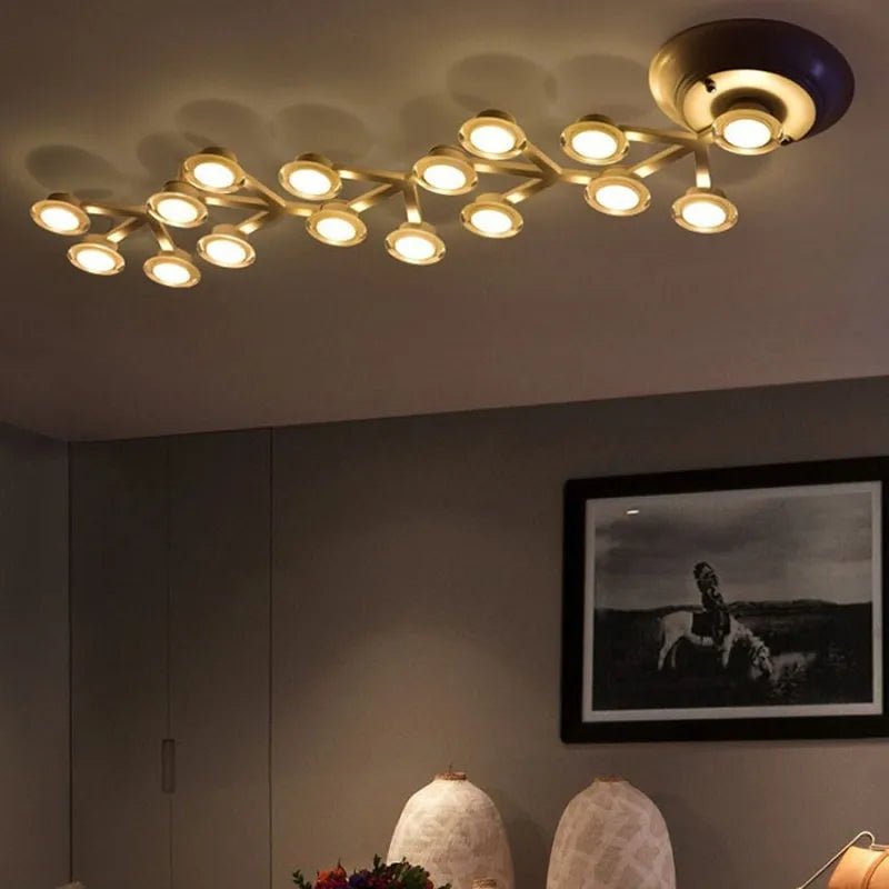 Minimalist creative nordic style LED ceiling light - vue 4 sur 5
