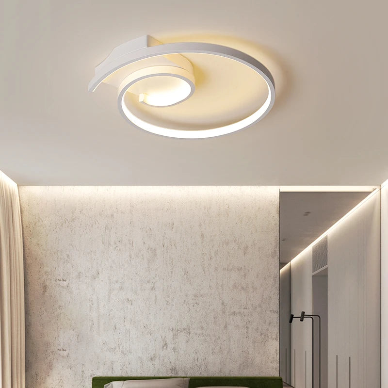 Modern minimalist nordic art LED ceiling light creative and cosy - vue 4 sur 16