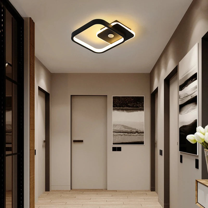 plafonnier led à induction avec capteur de mouvement pour intérieur - vue 5 sur 12