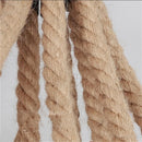 Vintage industrial hemp rope pendant light