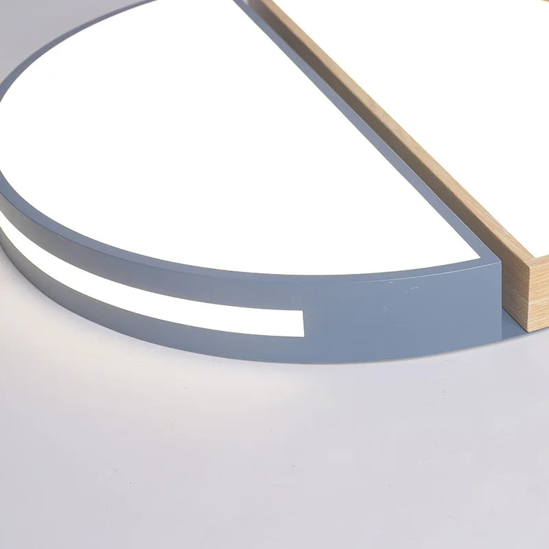 Modern minimalist round ceiling light nordic style mounted - vue 5 sur 10