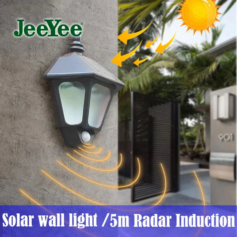 Lumière solaire extérieure applique murale à Induction LED éclairage solaire étanche pour jardin paysage éclairage de sécurité lampe extérieure LPL269 - vue 3 sur 10