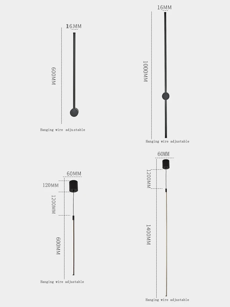 applique murale led moderne design nordique pour intérieur élégant - vue 10 sur 14