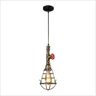 Suspension Loft Steampunk Vintage tuyau d'eau en métal - vue 11 sur 11
