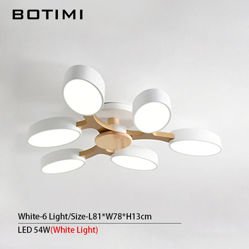 plafonnier LED gris en forme d'arbre - vue 6 sur 32