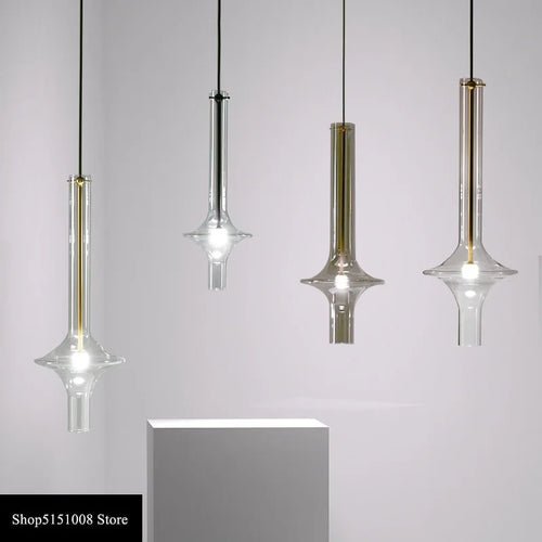 lampes suspendues post-modernes nordiques en verre de luxe