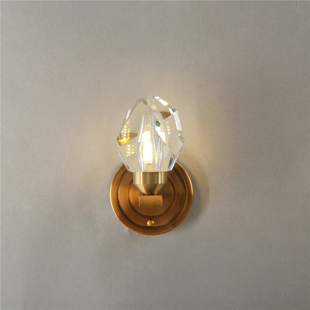 appliques murales led en cristal moderne nordique - vue 4 sur 8