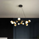 lustre led style nordique boule de verre moderne créatif galvanoplastie