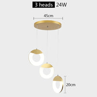 Suspension nordique moderne led pour cuisine restaurant bar
