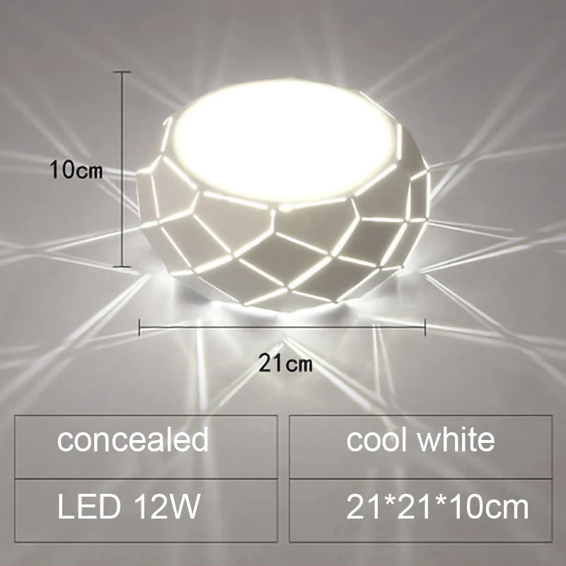 Plafonnier LED moderne simplicité 5W 12W - vue 15 sur 18