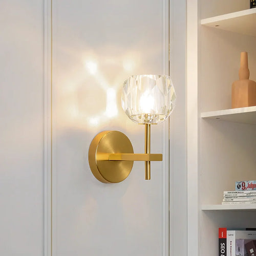 Minimalist Nordic crystal wall light modern design indoor lighting