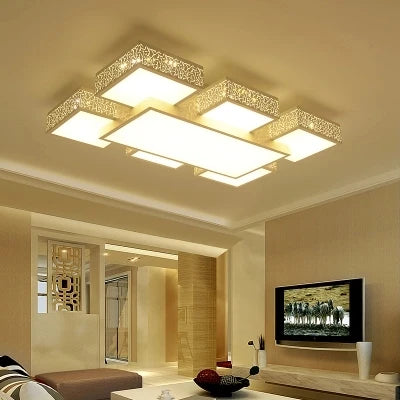 lustre moderne à led pour éclairage intérieur élégant - vue 6 sur 6
