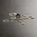plafonnier led en cuivre avec abat-jour pmma haute transmission