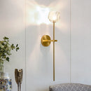 Minimalist Nordic crystal wall light modern design indoor lighting