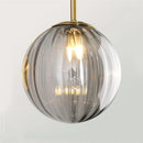 simplistic modern design glass LED pendant light