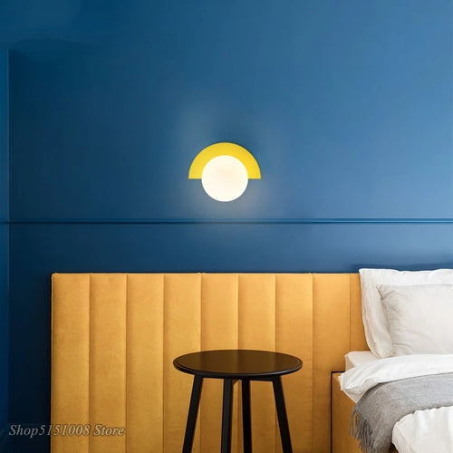 Modern nordic minimalist bedside wall light creative art luxury for living room dining room and bedroom - vue 4 sur 12