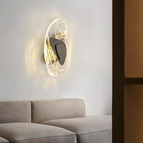 applique murale led en cristal nordique pour divers espaces