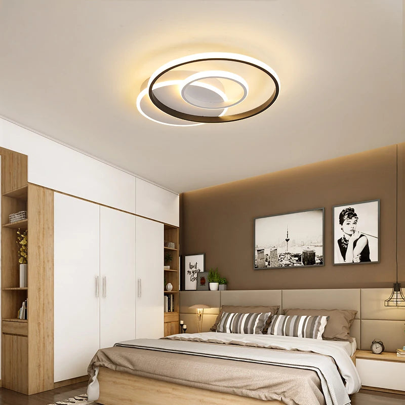 plafonnier led rond design moderne pour un éclairage intérieur décoratif - vue 5 sur 18