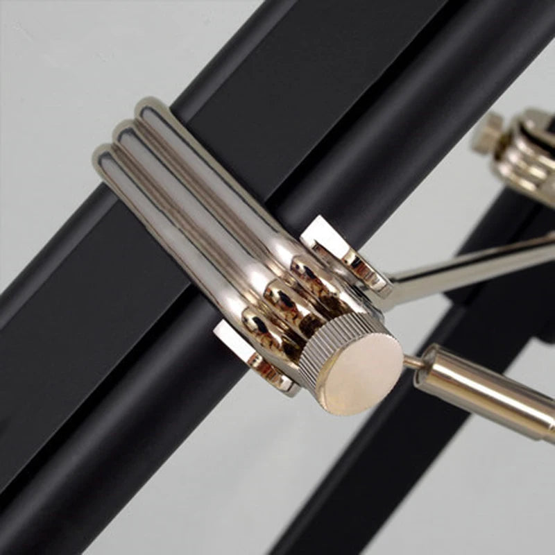 lampe à poser trépied en bois style industriel moderne - vue 7 sur 10