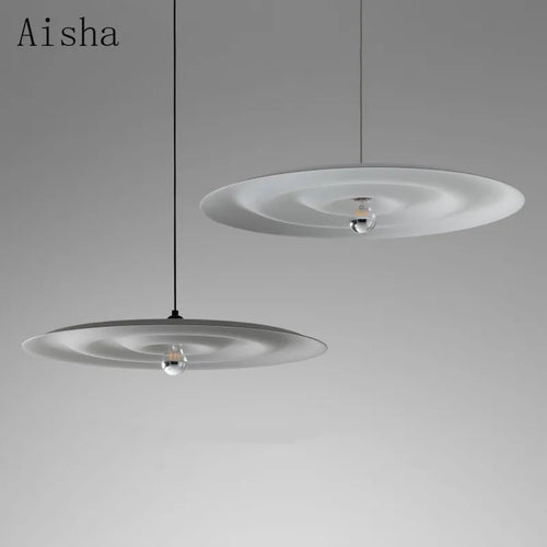 Minimalist iron pendant light for modern interior decor - vue 2 sur 7