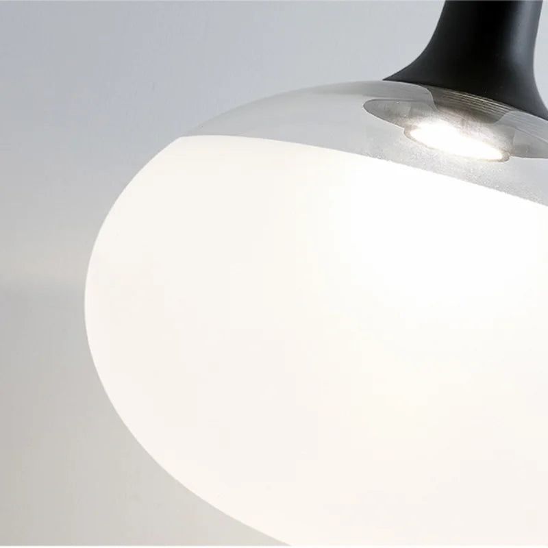 suspension en verre design italien pour intérieur moderne - vue 7 sur 9