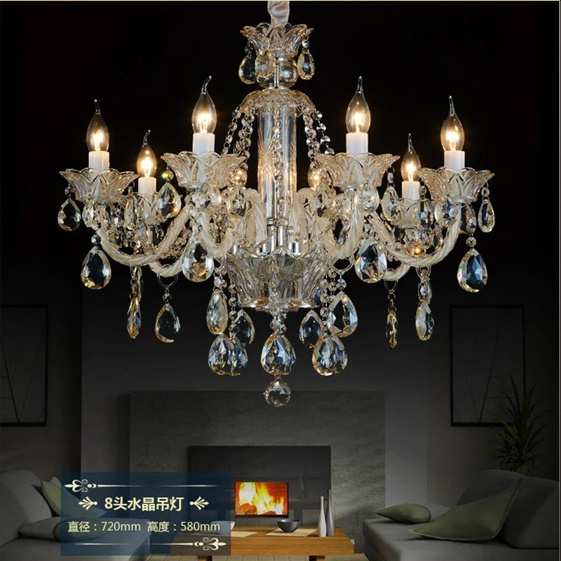 lustres en cristal pour décoration intérieure moderne et élégante - vue 3 sur 13