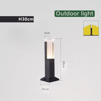 Lampe de pelouse éclairage extérieur lumière moderne en aluminium étanche à l'eau jardin extérieur lampe de pelouse maison cour décor paysage lumières