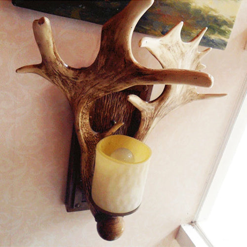 applique murale vintage buckhorn pour intérieur de restaurant bar