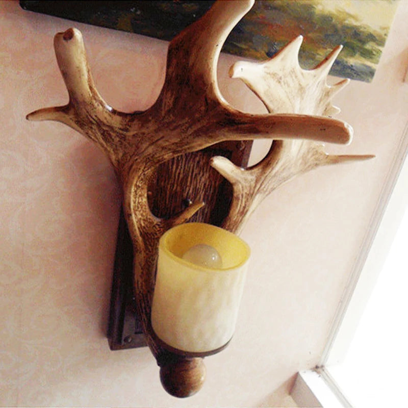 applique murale vintage buckhorn pour intérieur de restaurant bar - vue 9 sur 8