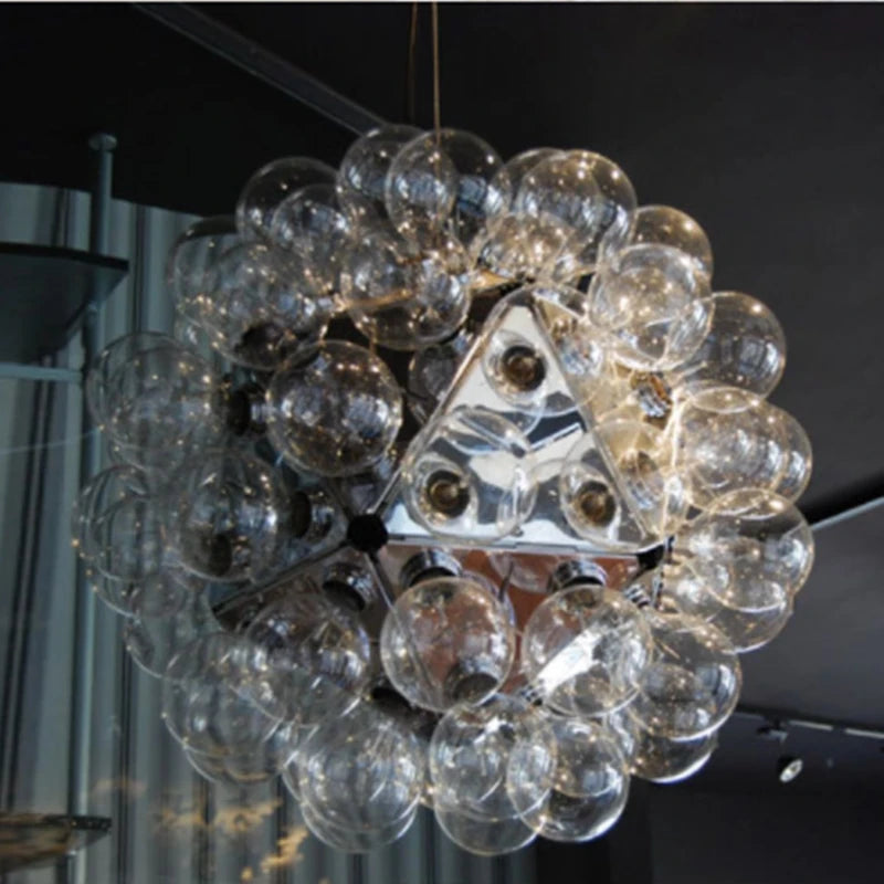 suspension boule nordique en verre design moderne pour décoration intérieure - vue 6 sur 8