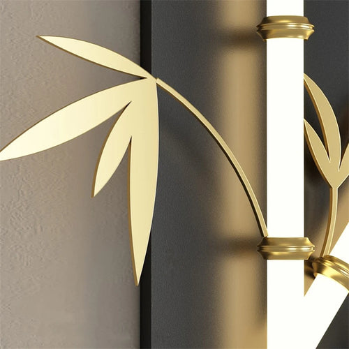 applique murale imitation bambou acrylique style chinois moderne - vue 6 sur 10