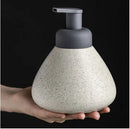 distributeur de savon en céramique mousse pressante pour salle de bain