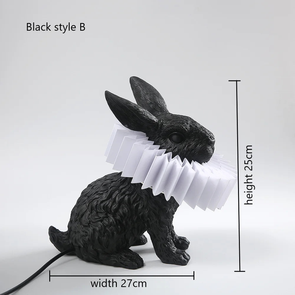 Lampe de table en forme de lapin pour chambre à coucher - vue 14 sur 15