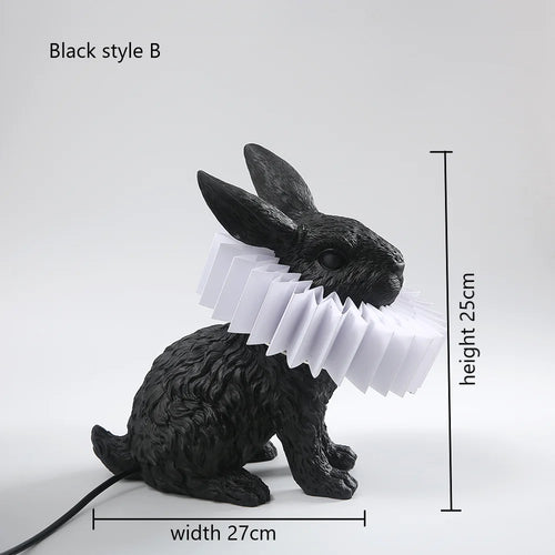 Lampe de table en forme de lapin pour chambre à coucher - vue 15 sur 15