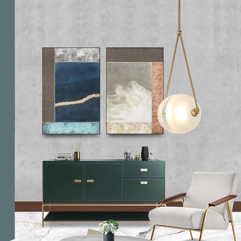 suspension nordique en verre pour décoration de loft et restaurant - vue 5 sur 7